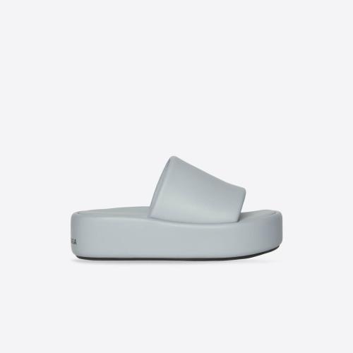  BALENCIAGA巴黎世家 22年秋冬 女士 平底涼鞋 Womens Rise Sandal in Blue 656960WBDA14010