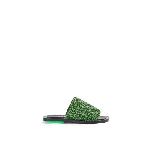  LOEWE羅意威 22年秋冬 男士 拖鞋 Slide in jacquard and calfskin M816465X08-1687