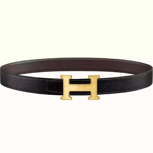  HERMES愛馬仕 22年秋冬 男士 腰帶 Boucle de ceinture H Martelee %26 Cuir de ceinture revers
