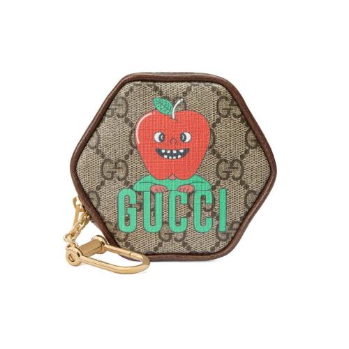  GUCCI古馳 22年秋冬 男士 Gucci蘋果鑰匙扣錢包 700737 U2YAG 8679
