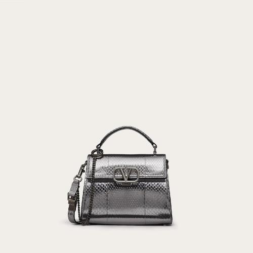  VALENTINO華倫天奴 22年春夏 女士 手提包 SAC a MAIN MINI V*w*SLING EN AYERS LAMé UW2B 預定商品1-3周發貨
