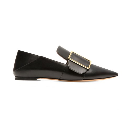  BALLY/巴利 女士黑色皮革平跟單鞋 6223322 PLXSX