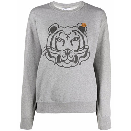  KENZO/高田賢三 凱卓女裝 女士 灰色棉質時尚圓領衛衣 FB62SW8314MO.94