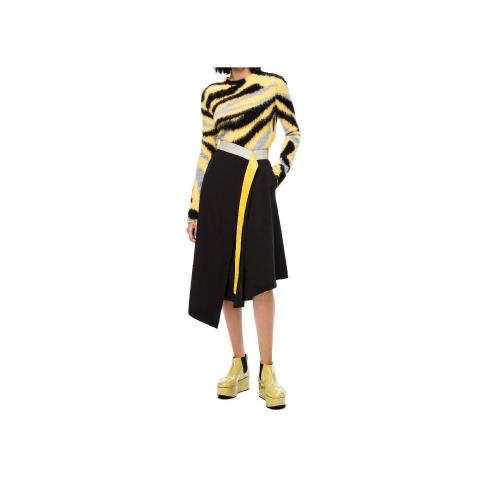  LOEWE羅意威 22年秋冬 女士 半身裙 Wrap midi skirt in wool S359Y08X06-1100