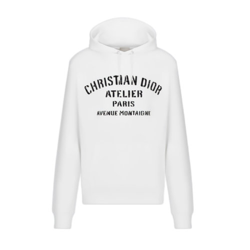 DIOR/迪奧 男士CHRISTIAN DIOR ATELIER白色連帽衛衣 043J646A0531_C088