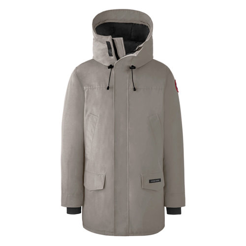 CANADA GOOSE/加拿大鵝   LANGFORD系列 男士石灰石色連帽毛邊防風(fēng)派克大衣2062M-CALCAIRE