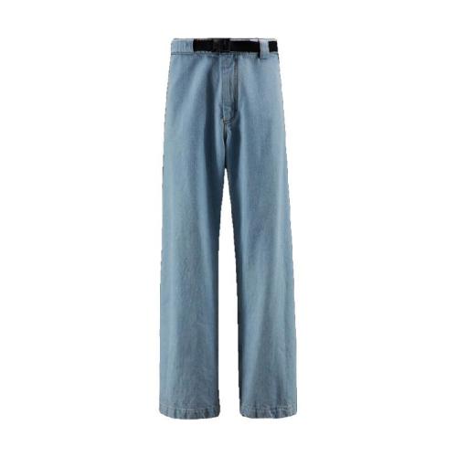  MONCLER蒙可蒙克萊 22年秋冬 女士 牛仔褲 休閑寬松牛仔褲 H209E2A00009M1979795
