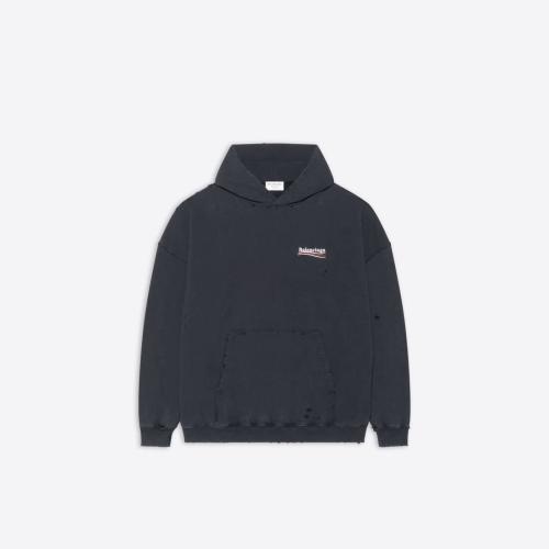  BALENCIAGA巴黎世家 22年春夏 女士 衛衣 POLITICAL CAMPAIGN廓形連帽衛衣 620947TKVI99034