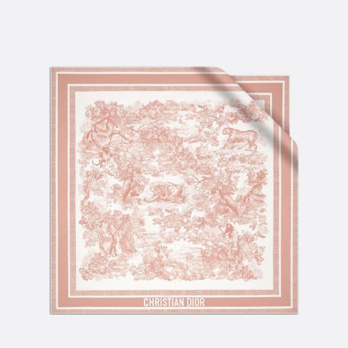  DIOR迪奧 22年秋冬 女士 圍巾 Dior 印花方巾 15JOU090I602_C420