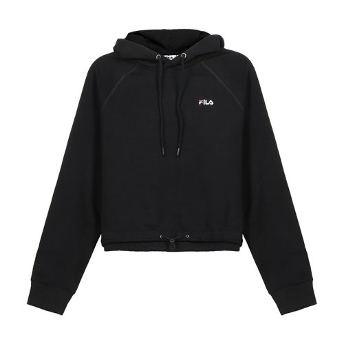 FILA/斐樂 女士棉質加絨款短款連帽衛衣運動衫 687992