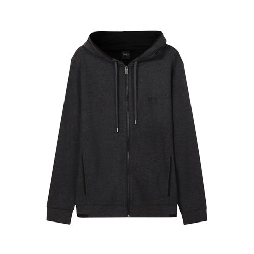 HUGO BOSS/雨果博斯【22春夏新款】男士棉質(zhì)連帽拉鏈衛(wèi)衣開衫運動衫外套 50460386