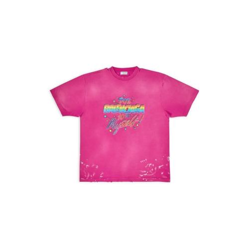  BALENCIAGA巴黎世家 22年秋冬 女士 短袖T恤 90/10 t-shirt large fit 641655TMVH35566