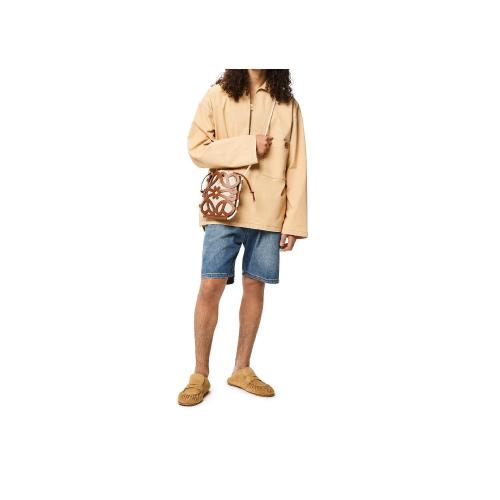  LOEWE羅意威 22年秋冬 男士 短褲 Drawstring shorts in denim H616Y11X12-5320