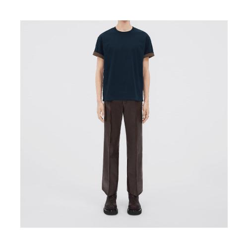  BV葆蝶家 22年秋冬 男士 短袖T恤 t-shirt en jersey de coton a double couche 661788V16E044