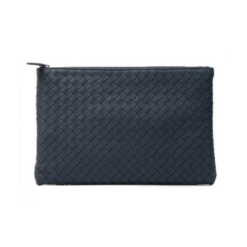 Bottega Veneta/葆蝶家 男士深藍色皮質手拿包 522429V001N4037