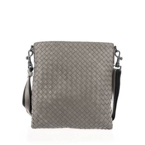Bottega Veneta/葆蝶家 男士黑色牛皮斜挎包276357V465C1000