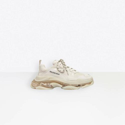  BALENCIAGA巴黎世家 22年春夏 女士 休閑運動鞋 Triple S Clear Sole 運動鞋 544351W2GA19710 預定商品1-3周發貨