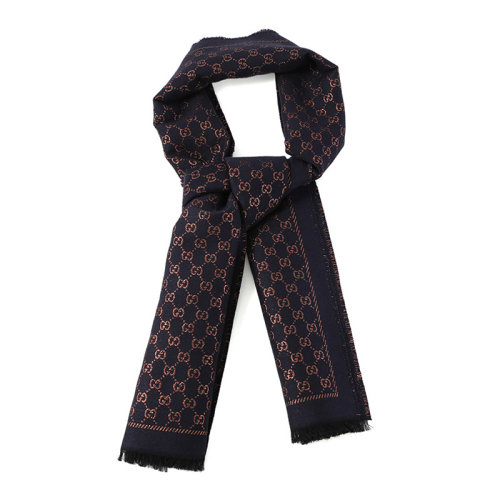 GUCCI/古馳  女士海軍藍羊毛圍巾 479763-3G187-4175
