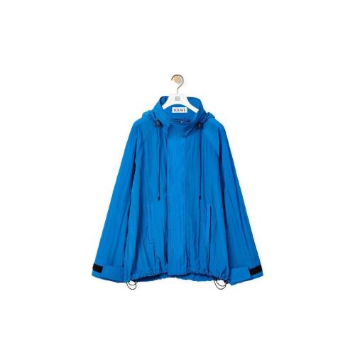  LOEWE羅意威 22年秋冬 男士 大衣 Hooded parka in textured nylon H526Y02W23-5470