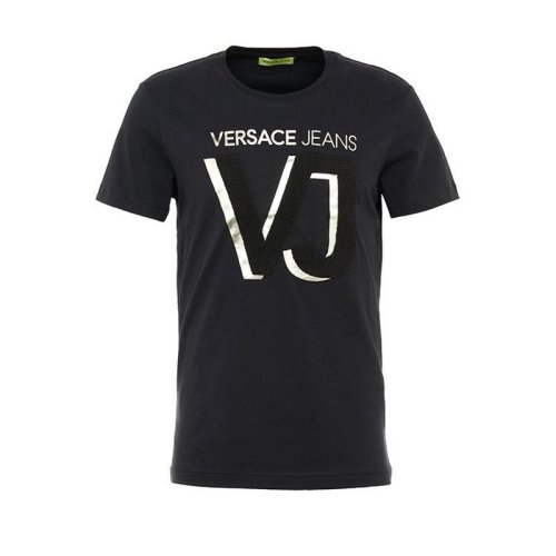  VERSACE/范思哲 男士黑色棉質短袖T恤 B3GSA72A 36591 Y6A PLFSX