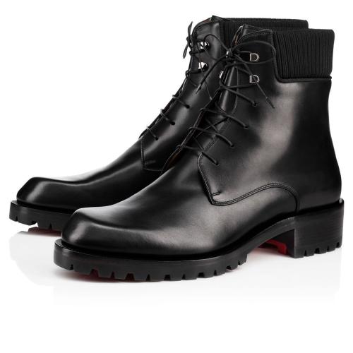  CL紅底鞋 男士 短靴 Trapman Flat Calf P/Gg 1180244BK01 預定商品1-3周發貨