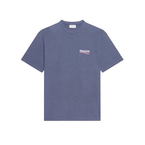 Balenciaga/巴黎世家 22年春夏新款 男女同款深灰色純棉廓形短袖T恤641655TKVJ11366