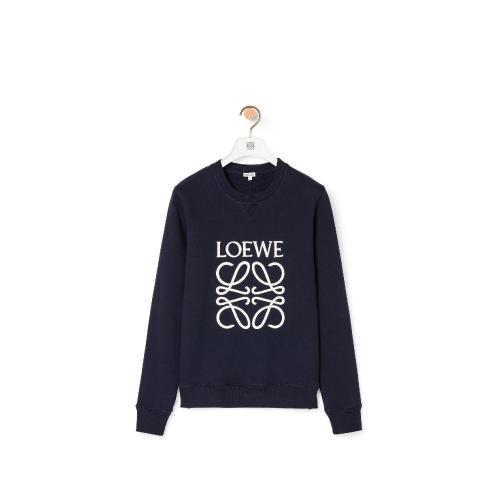  LOEWE羅意威 22年秋冬 男士 衛(wèi)衣 棉質(zhì) Anagram 刺繡運(yùn)動(dòng)衫 H526341XA1-5110 預(yù)定商品1-3周發(fā)貨
