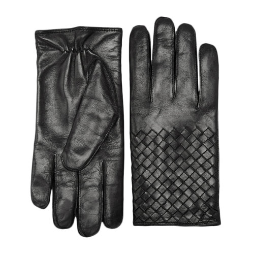 Bottega Veneta/葆蝶家 女士純色小羊皮手背編織裝飾手套 356650-V5100 多色可選