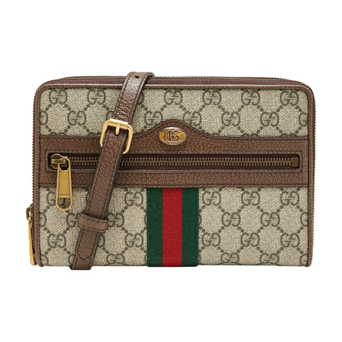GUCCI/古馳 男士小牛皮單肩斜挎包