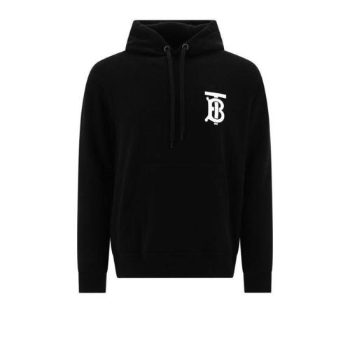  BURBERRY/博柏利 男士黑色專屬標識圖案棉質質連帽衫 80246041 PLFSX