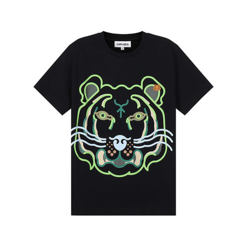 KENZO/高田賢三【22春夏新款】女士棉質寬松版圓領短袖T恤K-Tiger圖案 2TS930 4SA