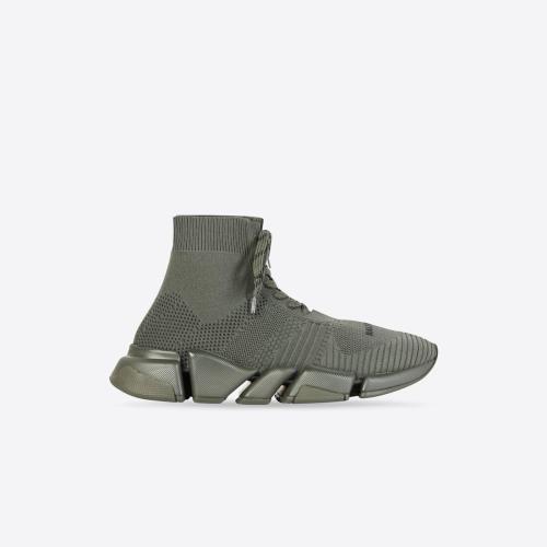 BALENCIAGA巴黎世家 22年春夏 男士 休閑運動鞋 Men's Speed 2.0 Lace-up Sneaker  in Green 6 預定商品1-3周發貨