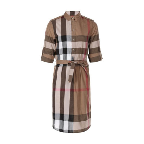 BURBERRY/博柏利 女士連衣裙 經典格紋款8027708     at