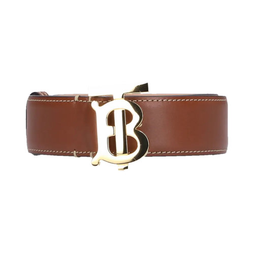 BURBERRY/博柏利 女士棕色小牛皮TB徽標腰帶皮帶 8046540