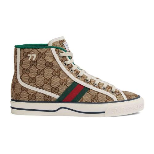  GUCCI古馳 22年秋冬 女士 Gucci Tennis 1977系列女士高幫運動鞋 627838 HVK70 9765