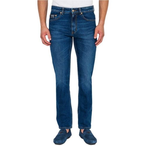  VERSACE JEANS COUTURE 男士深藍色棉質牛仔褲 71GAB5S2 DW00903M 904 PLFSX