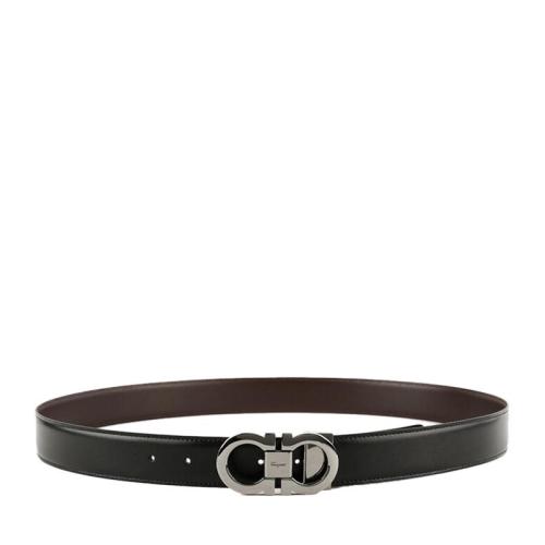 Salvatore Ferragamo/菲拉格慕 男士黑色牛皮腰帶 67-9535-644557