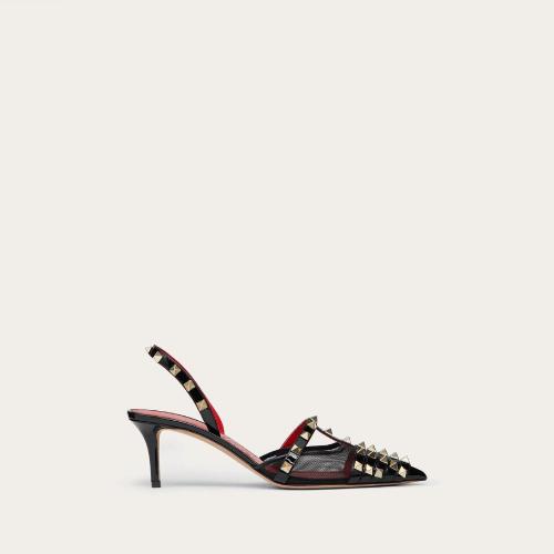  VALENTINO華倫天奴 22年秋冬 女士 中跟涼鞋 ESCARPINS ROCKSTUD ALCOVE VERNIS a BRIDE ARRIE 預定商品1-3周發貨
