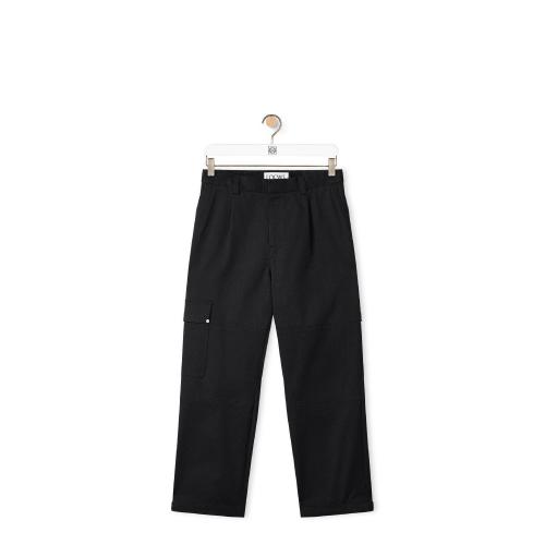 LOEWE羅意威 22年秋冬 男士 休閑褲 Cargo trousers in cotton H526Y04WAT-1100