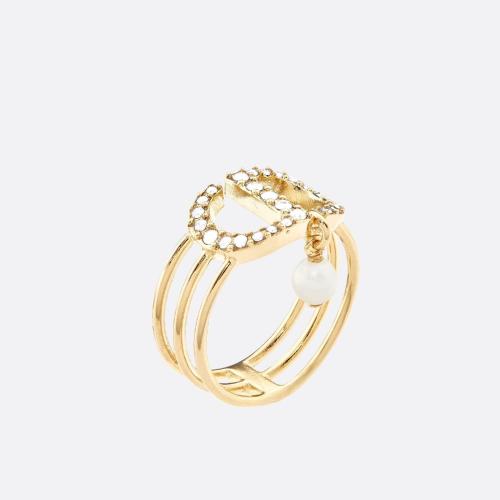  DIOR迪奧 22年秋冬 女士 戒指 Petit CD 戒指 R1049PTCCY_D301 預(yù)定商品1-3周發(fā)貨