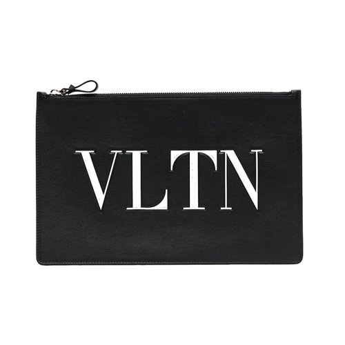 Valentino/華倫天奴  女包女士黑色織物時尚百搭品牌LOGO拉鏈?zhǔn)帜冒? RW2P0269RCH 0NI