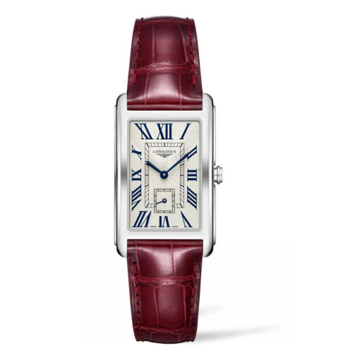 LONGINES/浪琴 黛綽維納系列 精鋼 小秒盤(pán) 皮帶 石英機(jī)芯 女士腕表 L5.755.4.71.5