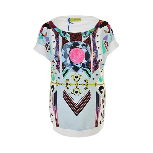  VERSACE JEANS COUTURE 女士印花棉質短袖T恤 B2HPA7B3 6161 003 PLFSX
