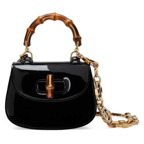  GUCCI古馳 22年秋冬 女士 Gucci Bamboo 1947系列竹節迷你手提包 724641 AABCE 1091