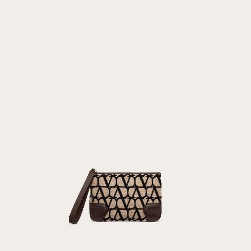  VALENTINO華倫天奴 22年秋冬 女士 錢包 POCHETTE EN TOILE ICONOGRAPHE 2W2P0Y76HUJ6ZN
