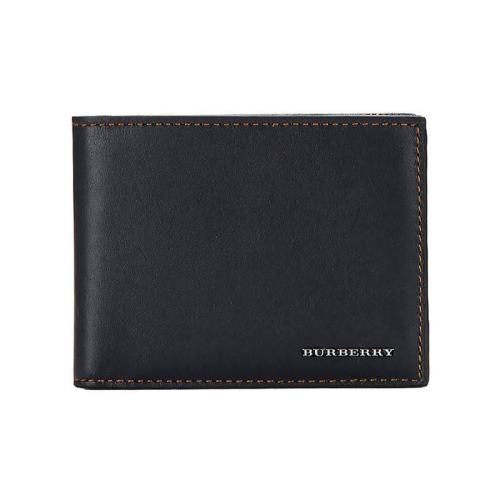  BURBERRY/博柏利 男士藏藍(lán)色皮革錢(qián)包 40225441 PLSX