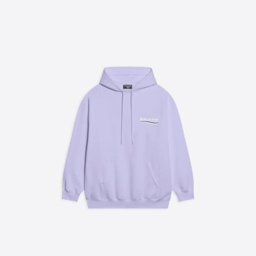  BALENCIAGA巴黎世家 22年春夏 男士 衛衣 Men's Political Campaign Medium Fit Hoodie in Pur 預定商品1-3周發貨