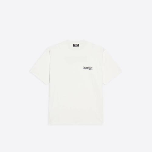 BALENCIAGA巴黎世家 22年春夏 女士 短袖T恤 political campaign large fit t-shirt 641655TKV 預(yù)定商品2-8周發(fā)貨