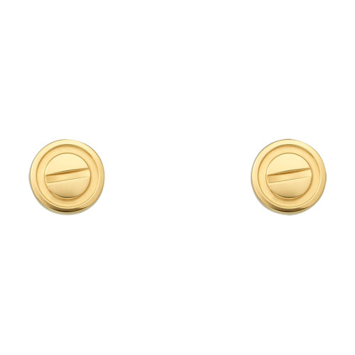 CARTIER/卡地亞   經(jīng)典LOVE系列 18K金黃金LOVE螺釘耳釘 B8301255
