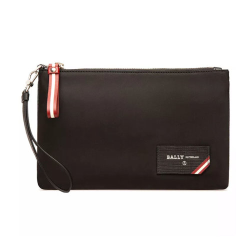 BALLY/巴利 男士 男包 黑色尼龍時尚手拿包 6235394